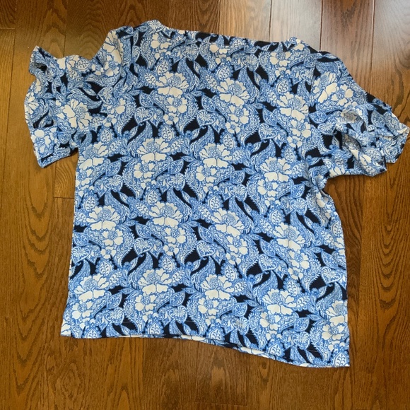 LOFT Floral Short Sleeve Tee. Size M. - Picture 4 of 9